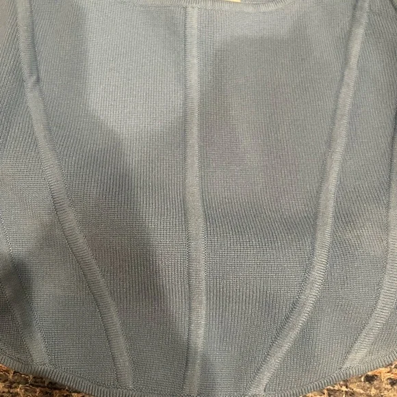 Aritzia Wilfred Natalie Top in Blue Buoy - Size XS NWT - Picture 4 of 5